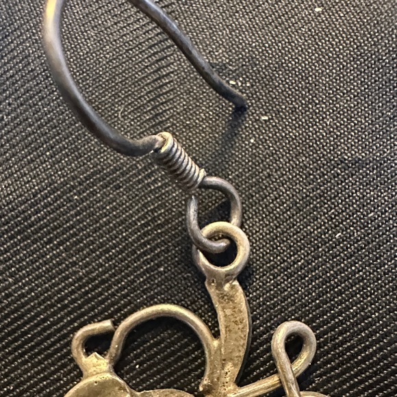 Vintage Mexican Sterling Silver Taxco Grape Cluster Dangle Earrings - Picture 3 of 7